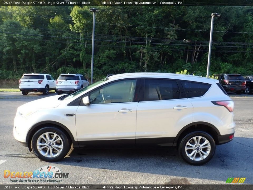 2017 Ford Escape SE 4WD Ingot Silver / Charcoal Black Photo #6