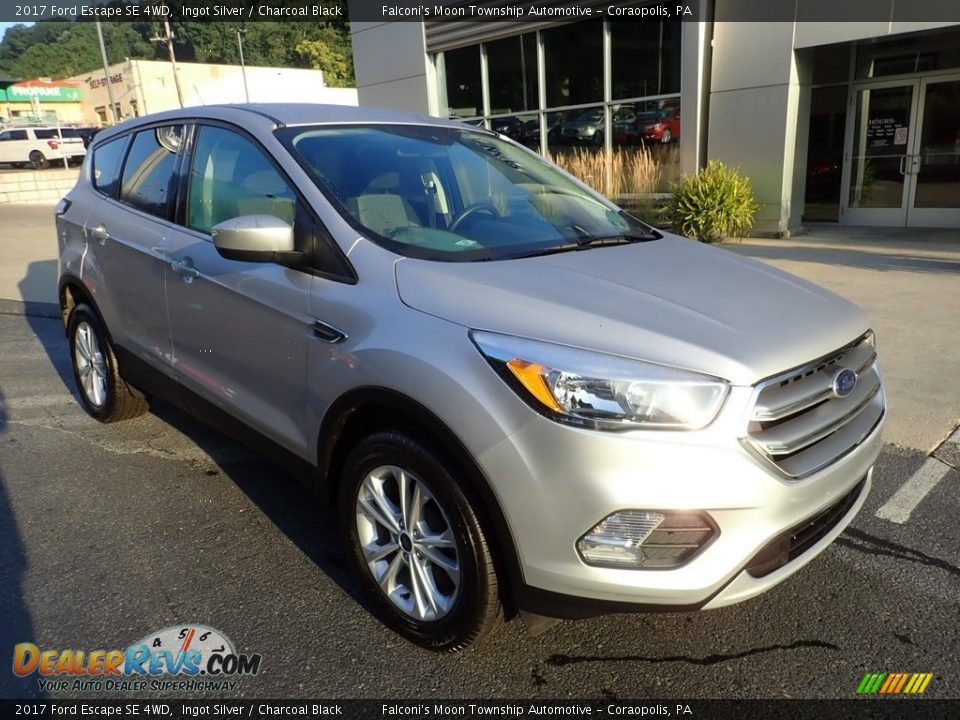 2017 Ford Escape SE 4WD Ingot Silver / Charcoal Black Photo #9