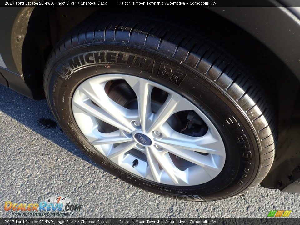 2017 Ford Escape SE 4WD Ingot Silver / Charcoal Black Photo #10