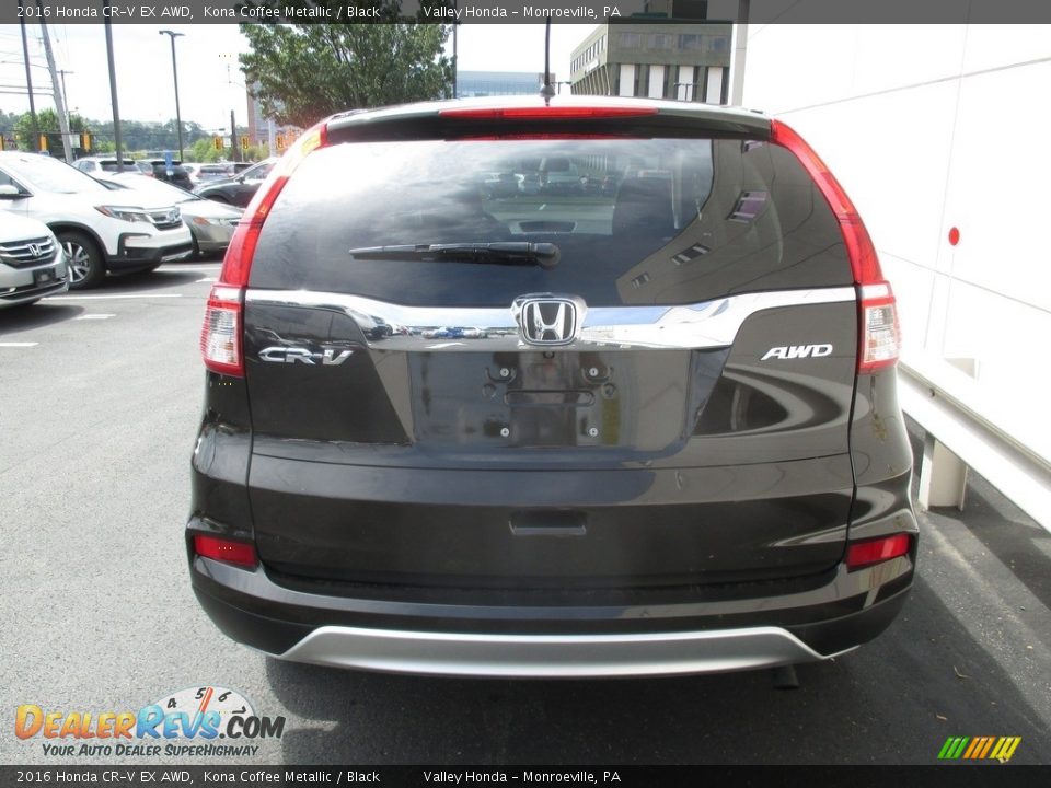 2016 Honda CR-V EX AWD Kona Coffee Metallic / Black Photo #4