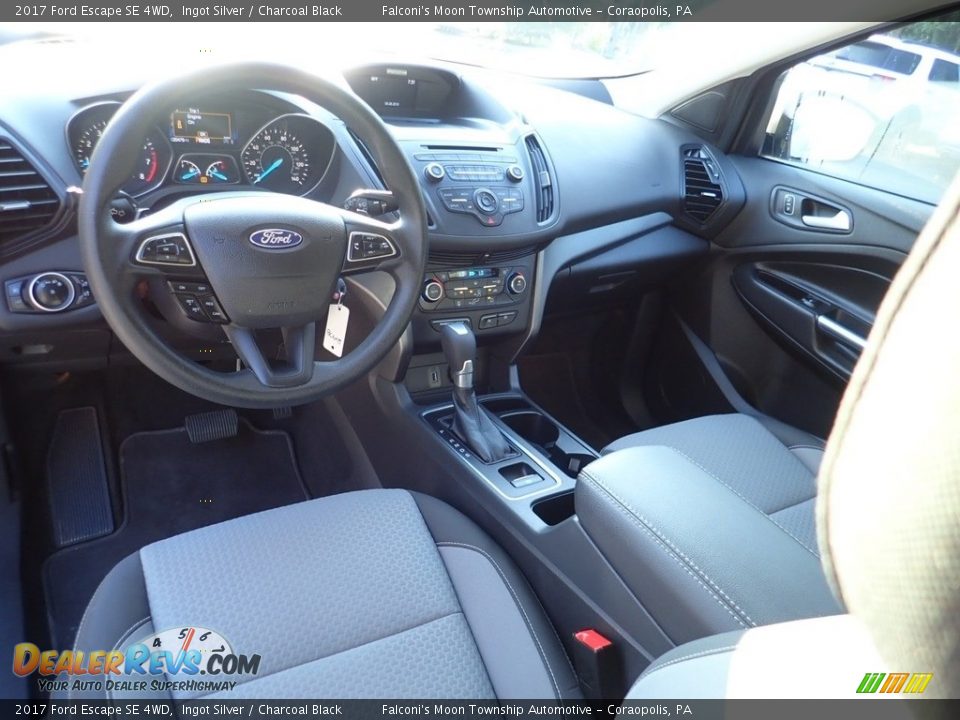 2017 Ford Escape SE 4WD Ingot Silver / Charcoal Black Photo #17