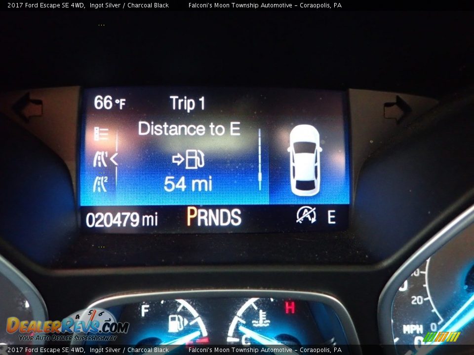 2017 Ford Escape SE 4WD Ingot Silver / Charcoal Black Photo #24