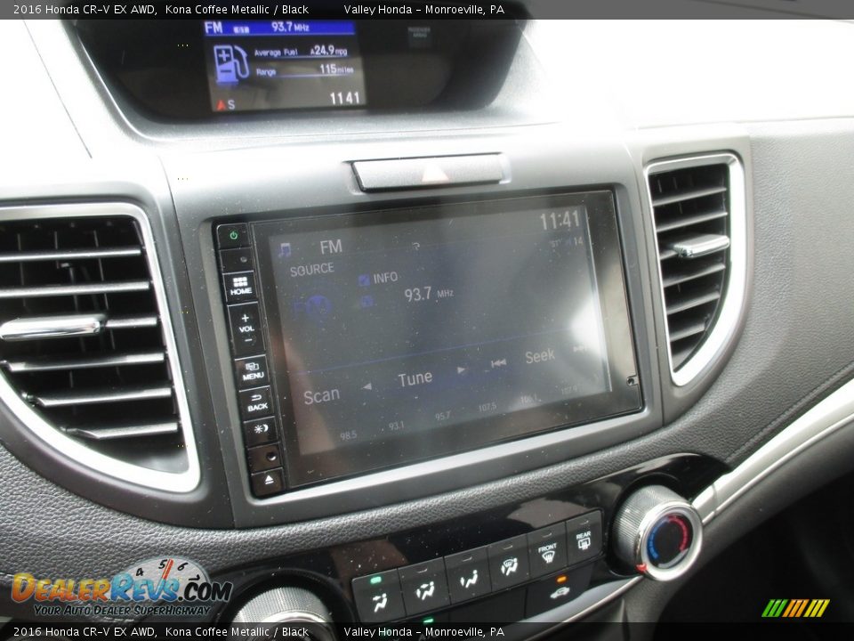2016 Honda CR-V EX AWD Kona Coffee Metallic / Black Photo #17