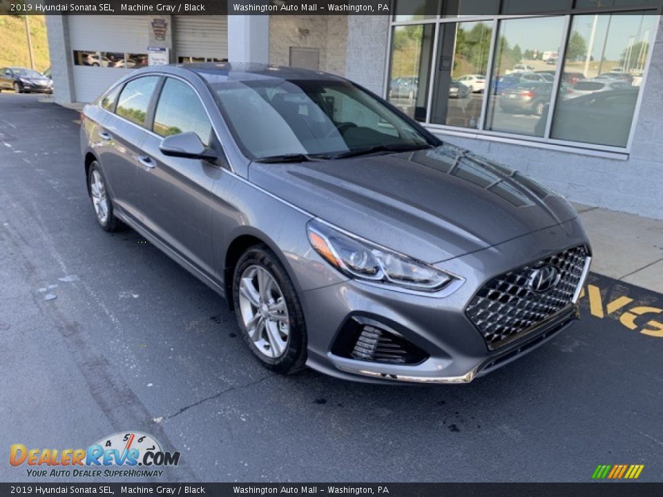 2019 Hyundai Sonata SEL Machine Gray / Black Photo #2