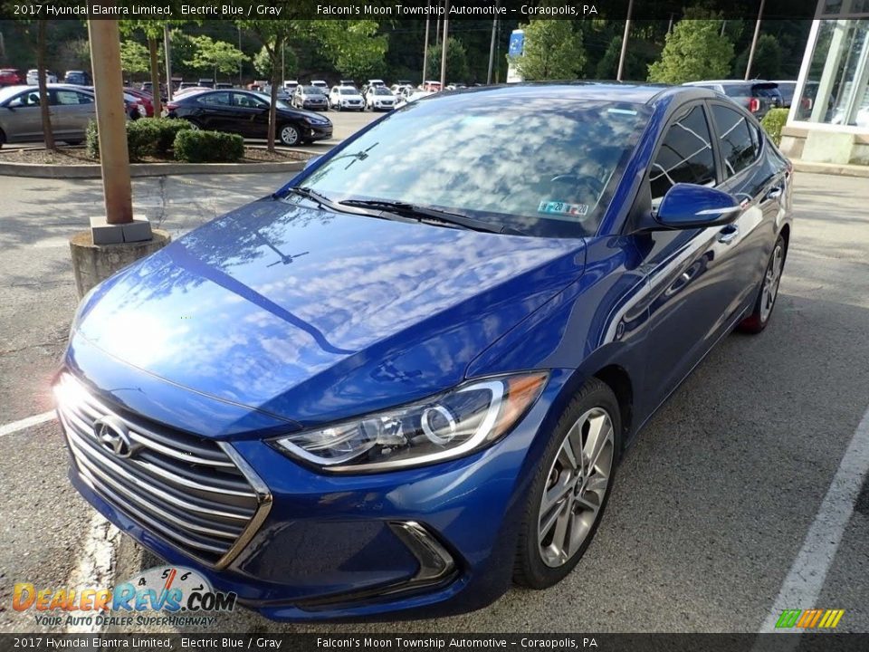 2017 Hyundai Elantra Limited Electric Blue / Gray Photo #1