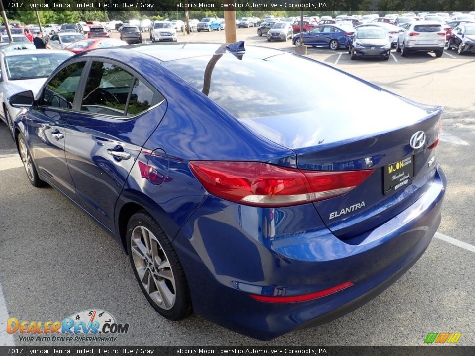 2017 Hyundai Elantra Limited Electric Blue / Gray Photo #2