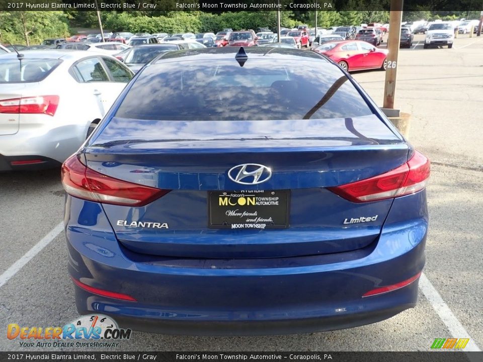 2017 Hyundai Elantra Limited Electric Blue / Gray Photo #3
