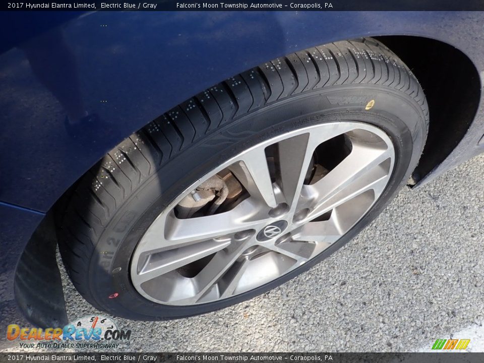 2017 Hyundai Elantra Limited Electric Blue / Gray Photo #5