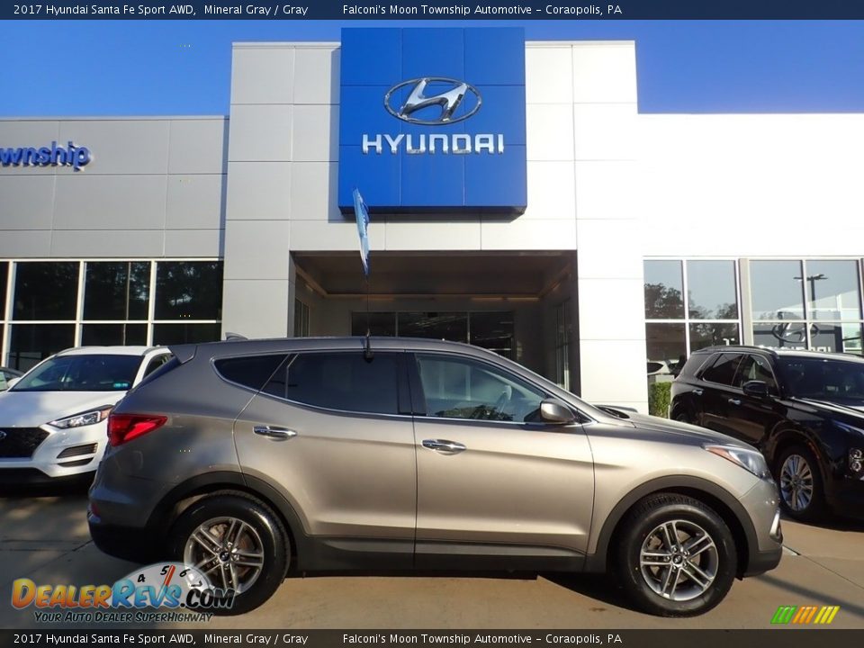 2017 Hyundai Santa Fe Sport AWD Mineral Gray / Gray Photo #1