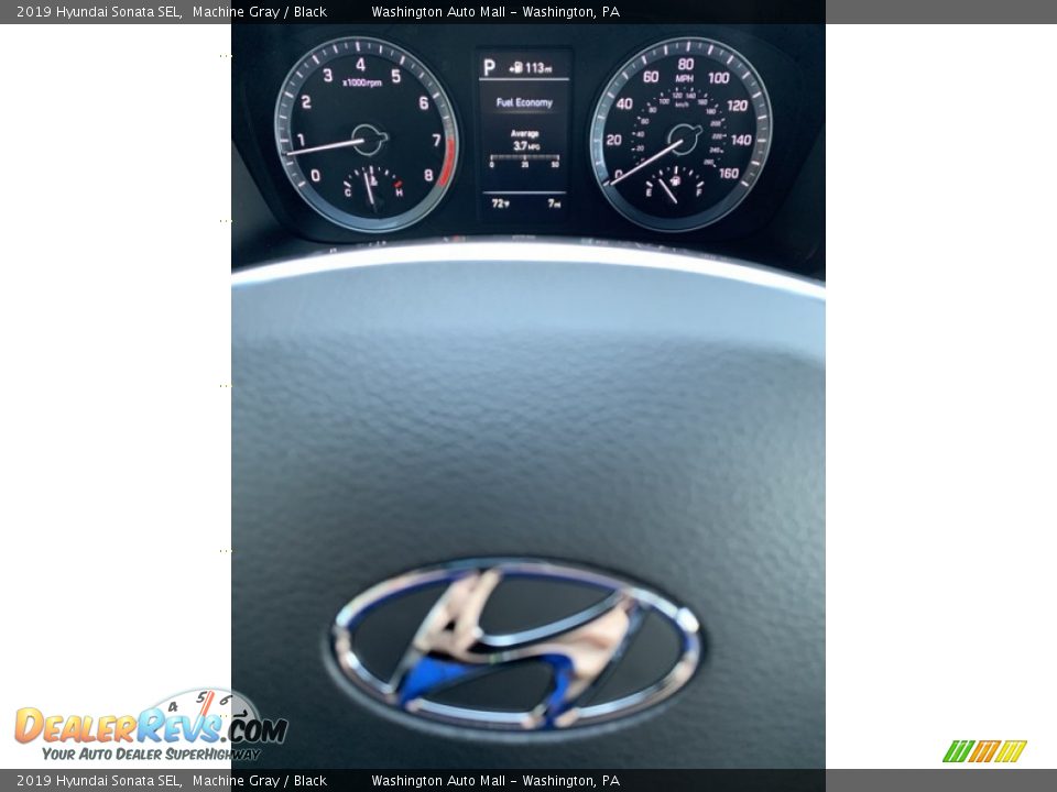 2019 Hyundai Sonata SEL Machine Gray / Black Photo #31