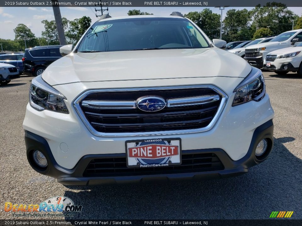 2019 Subaru Outback 2.5i Premium Crystal White Pearl / Slate Black Photo #2