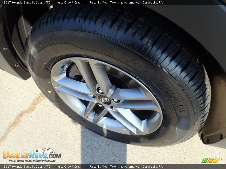 2017 Hyundai Santa Fe Sport AWD Mineral Gray / Gray Photo #10