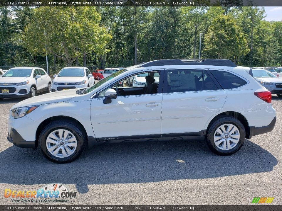 2019 Subaru Outback 2.5i Premium Crystal White Pearl / Slate Black Photo #3