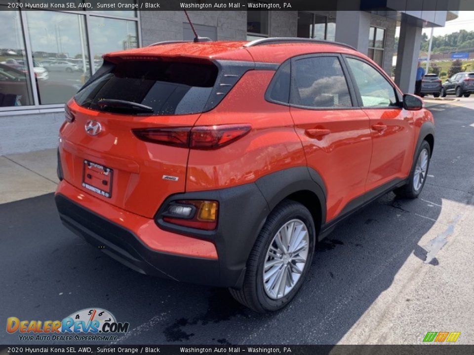 2020 Hyundai Kona SEL AWD Sunset Orange / Black Photo #4