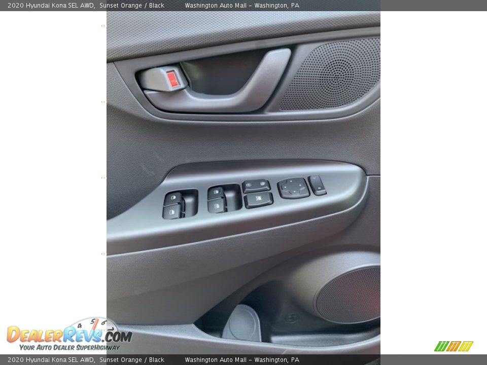 2020 Hyundai Kona SEL AWD Sunset Orange / Black Photo #12