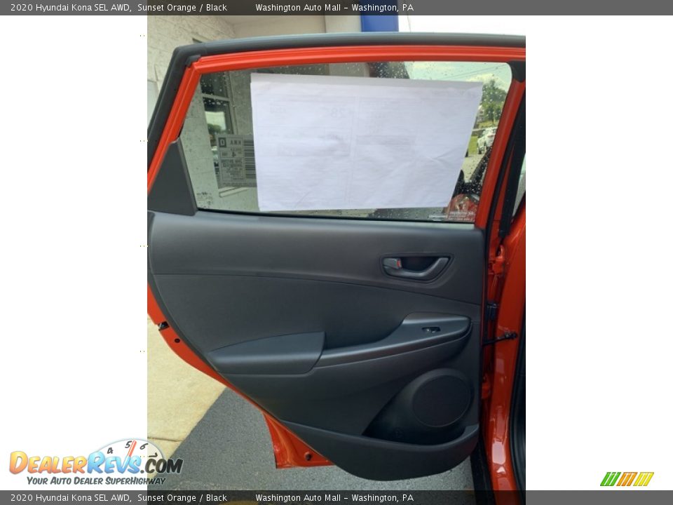 2020 Hyundai Kona SEL AWD Sunset Orange / Black Photo #17