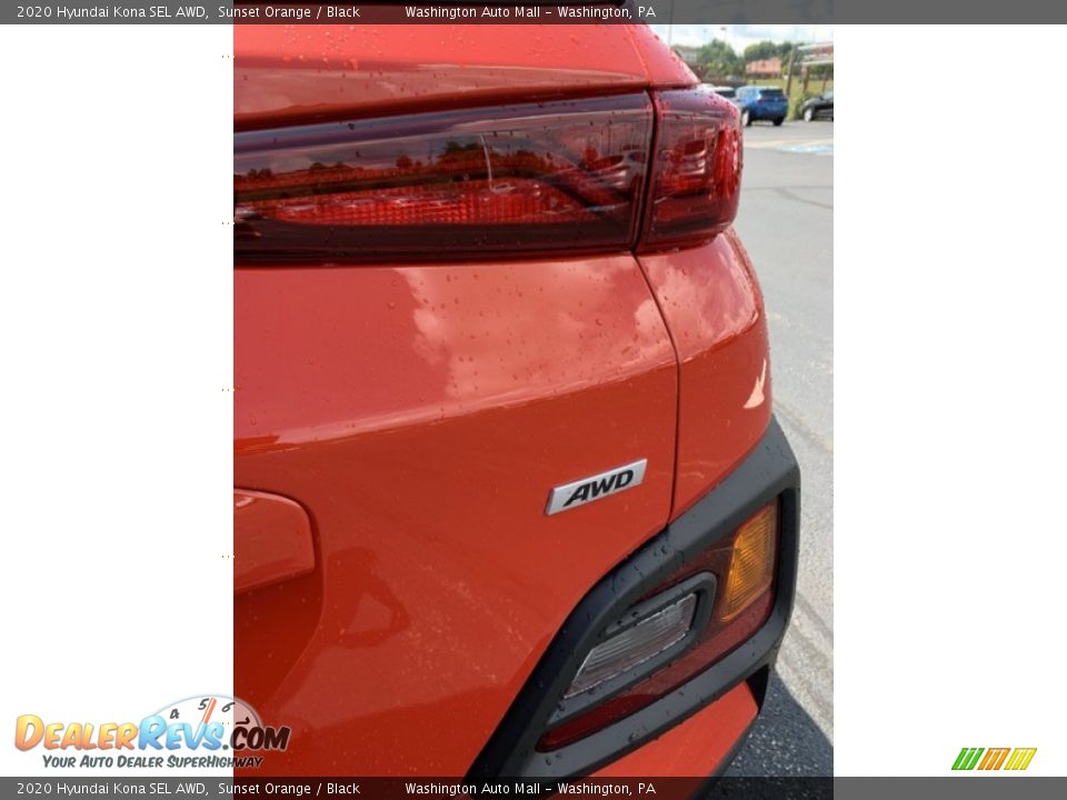 2020 Hyundai Kona SEL AWD Sunset Orange / Black Photo #23