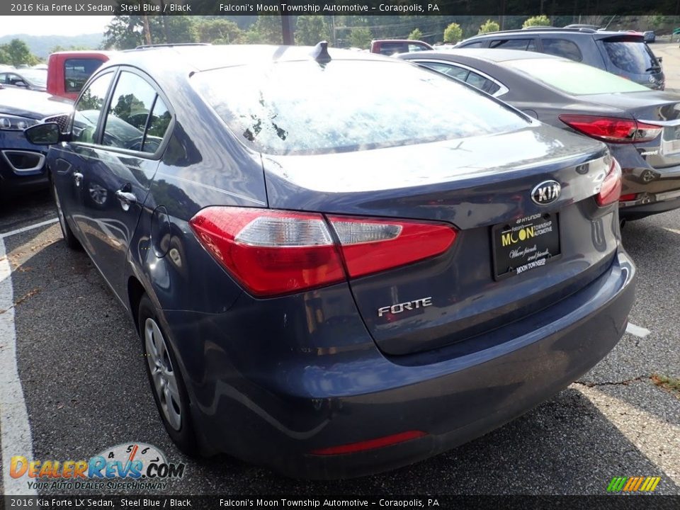 2016 Kia Forte LX Sedan Steel Blue / Black Photo #2
