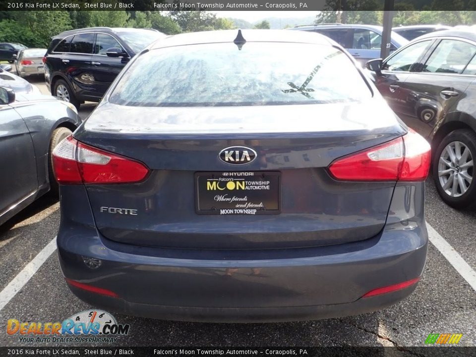 2016 Kia Forte LX Sedan Steel Blue / Black Photo #3