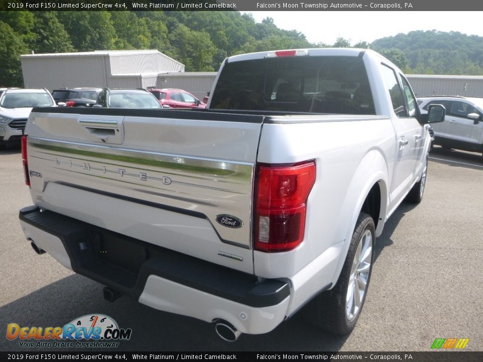 2019 Ford F150 Limited SuperCrew 4x4 White Platinum / Limited Camelback Photo #2