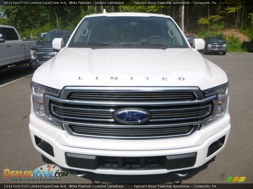 2019 Ford F150 Limited SuperCrew 4x4 White Platinum / Limited Camelback Photo #4