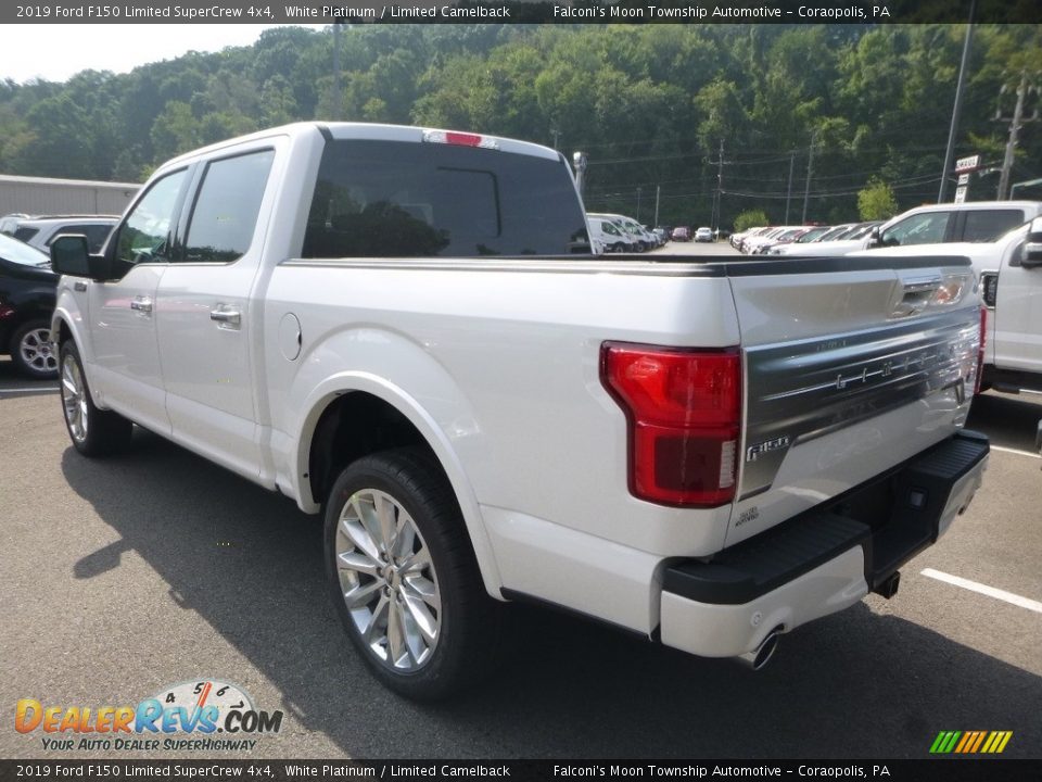 2019 Ford F150 Limited SuperCrew 4x4 White Platinum / Limited Camelback Photo #6