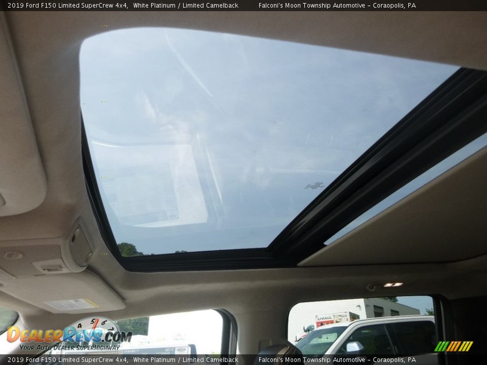 Sunroof of 2019 Ford F150 Limited SuperCrew 4x4 Photo #12