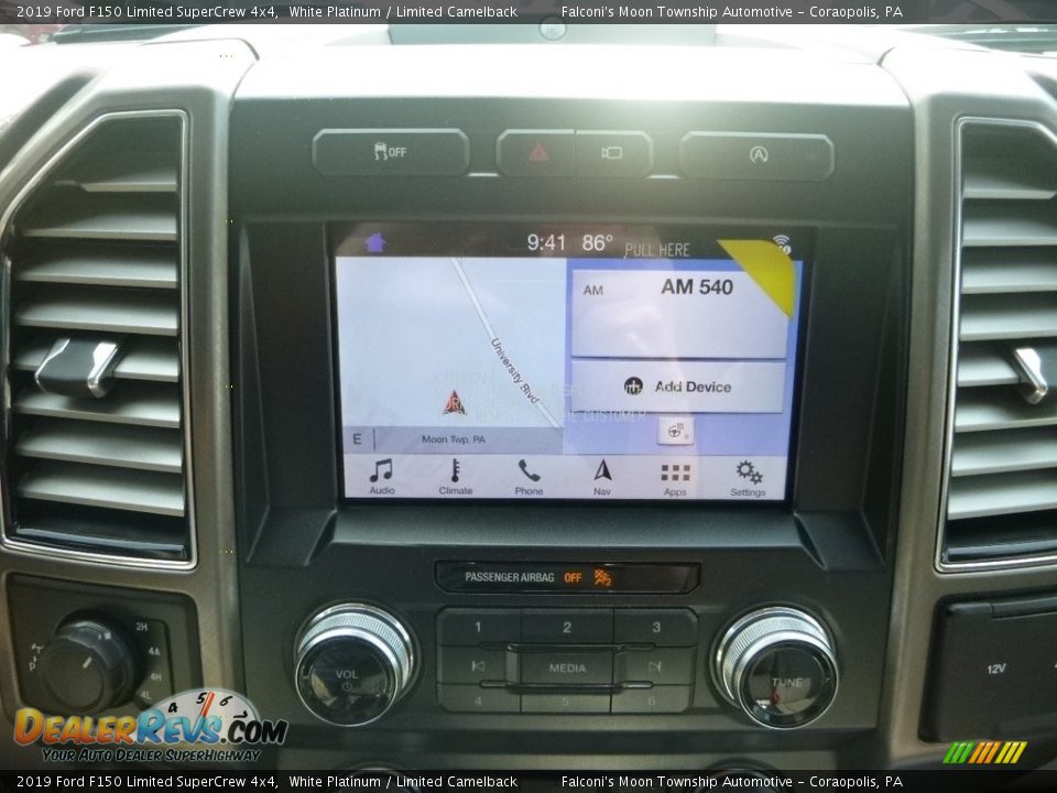 2019 Ford F150 Limited SuperCrew 4x4 White Platinum / Limited Camelback Photo #13
