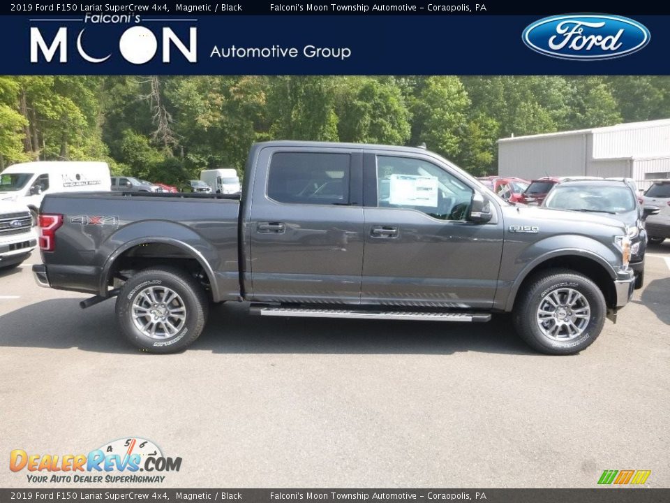 2019 Ford F150 Lariat SuperCrew 4x4 Magnetic / Black Photo #1