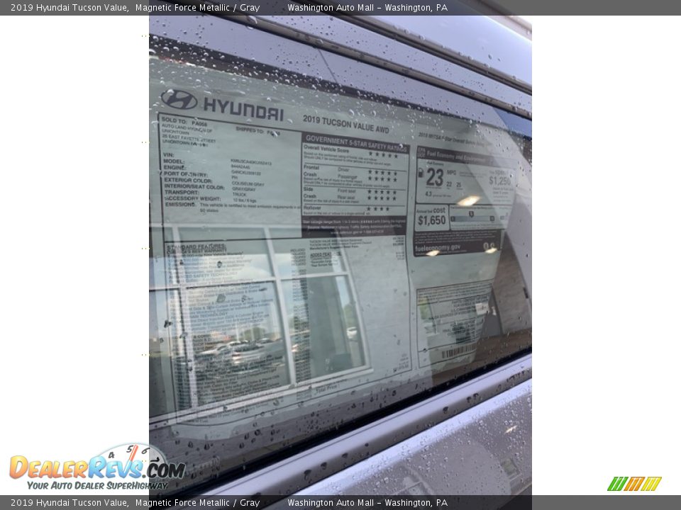 2019 Hyundai Tucson Value Magnetic Force Metallic / Gray Photo #16