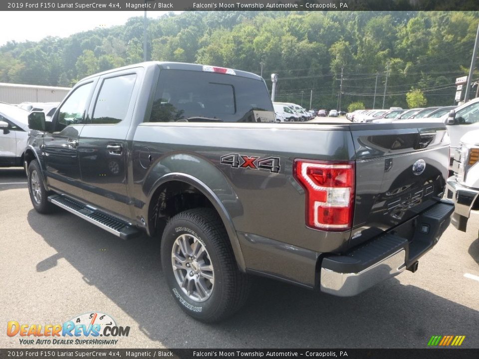 2019 Ford F150 Lariat SuperCrew 4x4 Magnetic / Black Photo #6