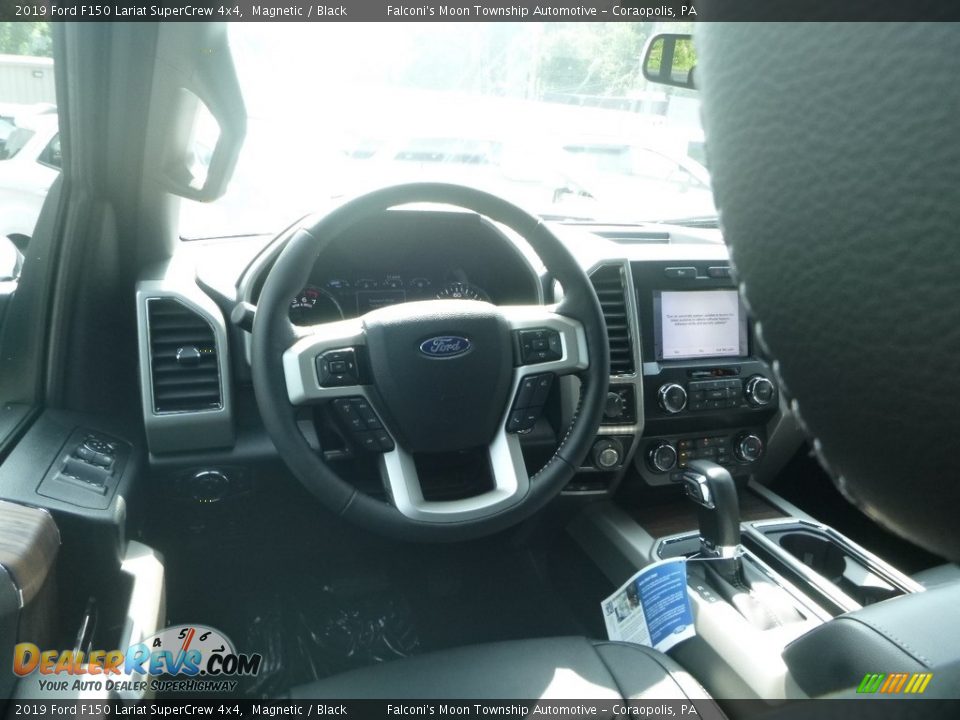 2019 Ford F150 Lariat SuperCrew 4x4 Magnetic / Black Photo #9