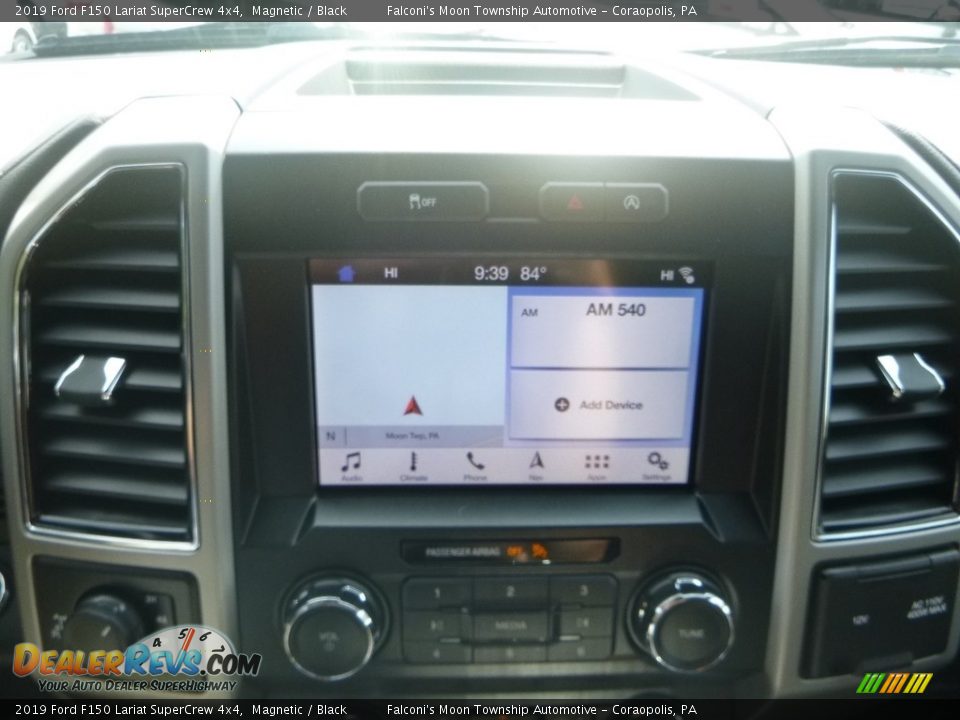 2019 Ford F150 Lariat SuperCrew 4x4 Magnetic / Black Photo #13