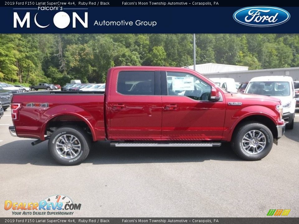 2019 Ford F150 Lariat SuperCrew 4x4 Ruby Red / Black Photo #1