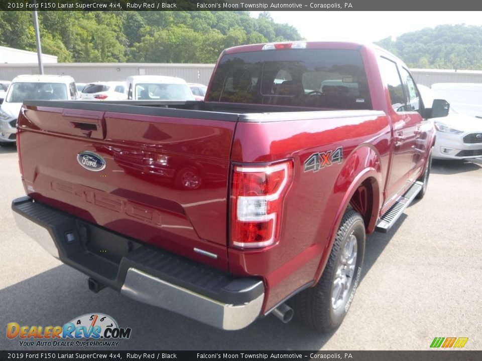 2019 Ford F150 Lariat SuperCrew 4x4 Ruby Red / Black Photo #2