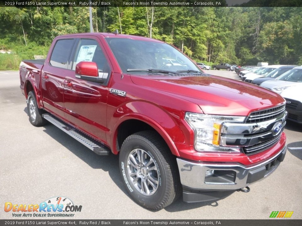 2019 Ford F150 Lariat SuperCrew 4x4 Ruby Red / Black Photo #3