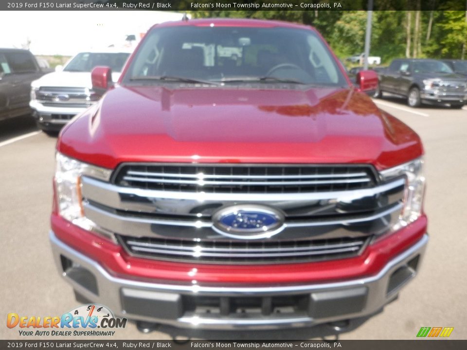 2019 Ford F150 Lariat SuperCrew 4x4 Ruby Red / Black Photo #4