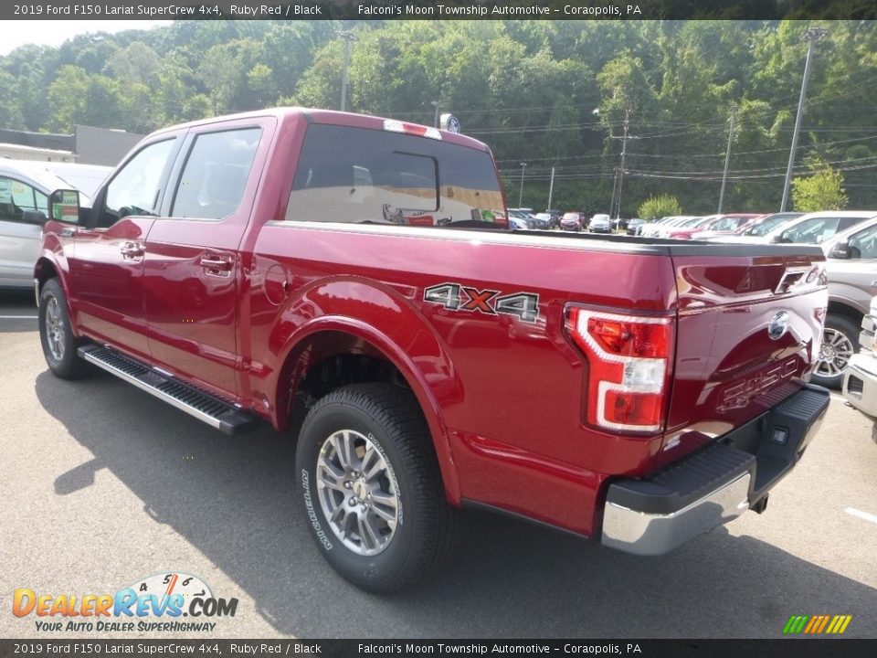 2019 Ford F150 Lariat SuperCrew 4x4 Ruby Red / Black Photo #6