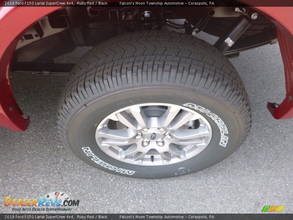 2019 Ford F150 Lariat SuperCrew 4x4 Ruby Red / Black Photo #7