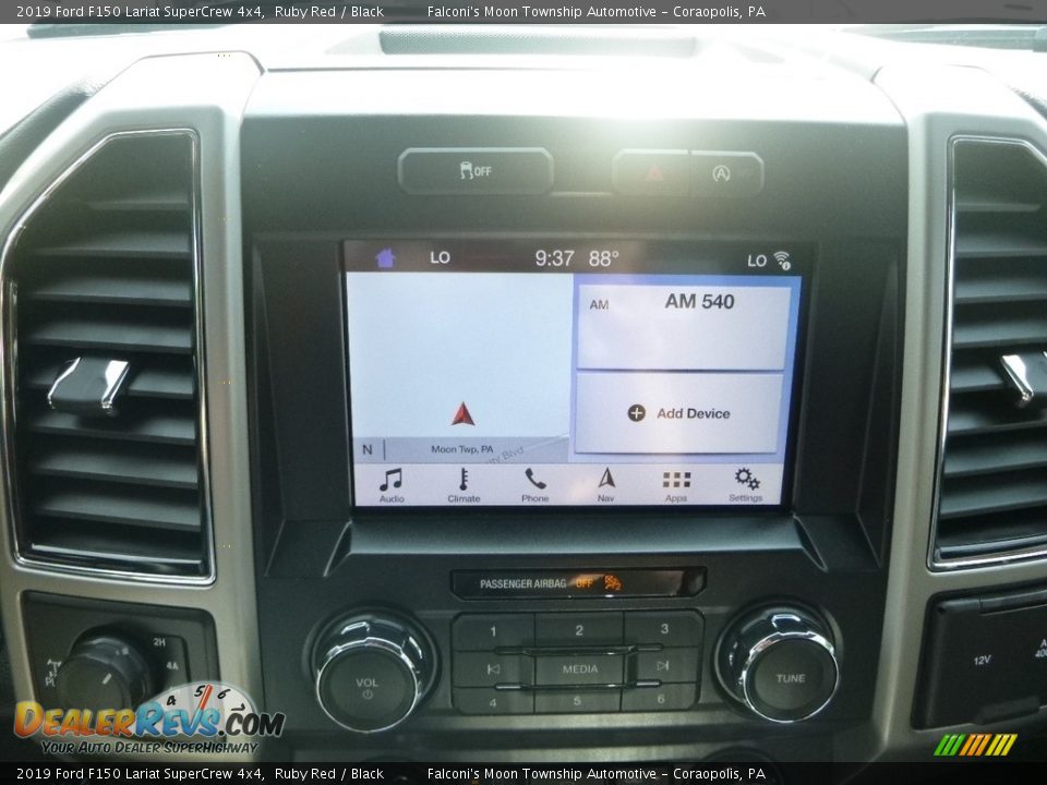2019 Ford F150 Lariat SuperCrew 4x4 Ruby Red / Black Photo #13