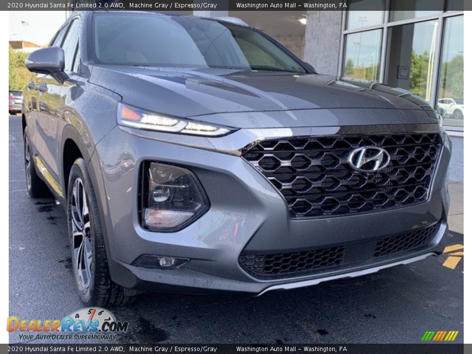 2020 Hyundai Santa Fe Limited 2.0 AWD Machine Gray / Espresso/Gray Photo #1