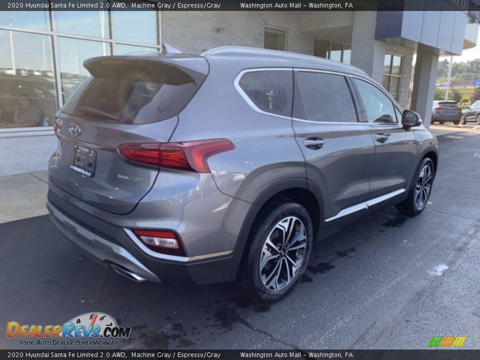 2020 Hyundai Santa Fe Limited 2.0 AWD Machine Gray / Espresso/Gray Photo #4