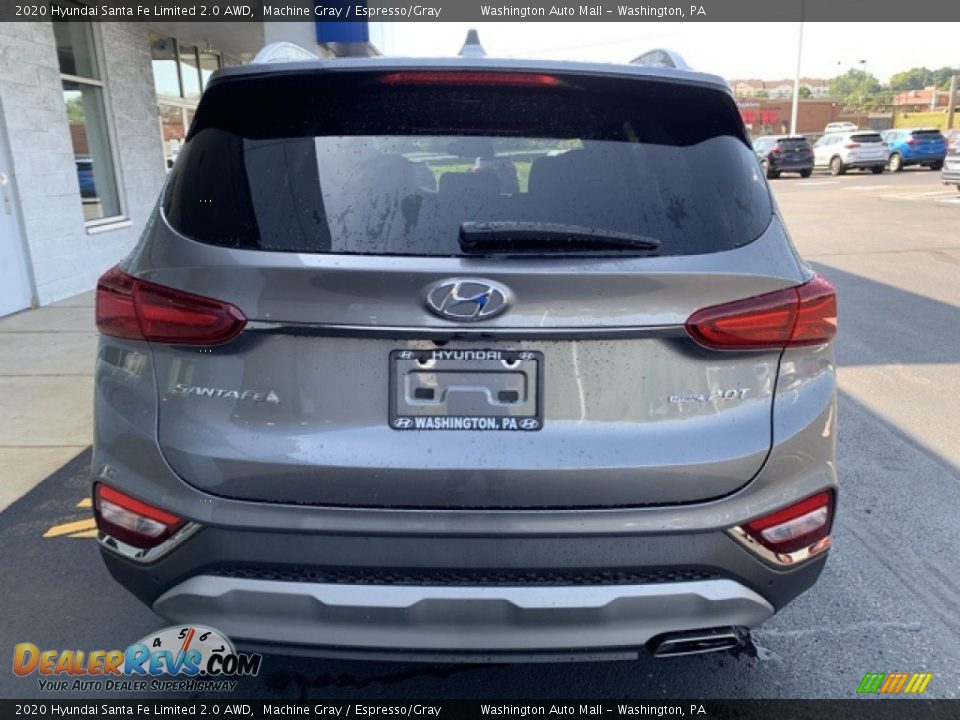 2020 Hyundai Santa Fe Limited 2.0 AWD Machine Gray / Espresso/Gray Photo #5