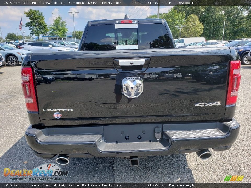 2019 Ram 1500 Limited Crew Cab 4x4 Diamond Black Crystal Pearl / Black Photo #5