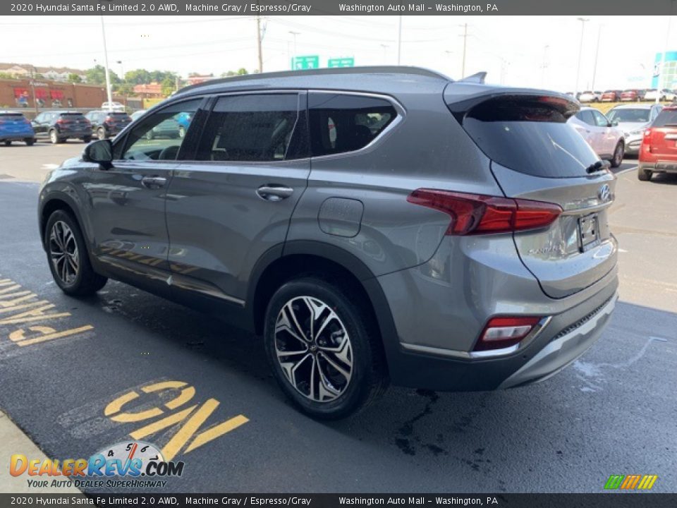 2020 Hyundai Santa Fe Limited 2.0 AWD Machine Gray / Espresso/Gray Photo #6