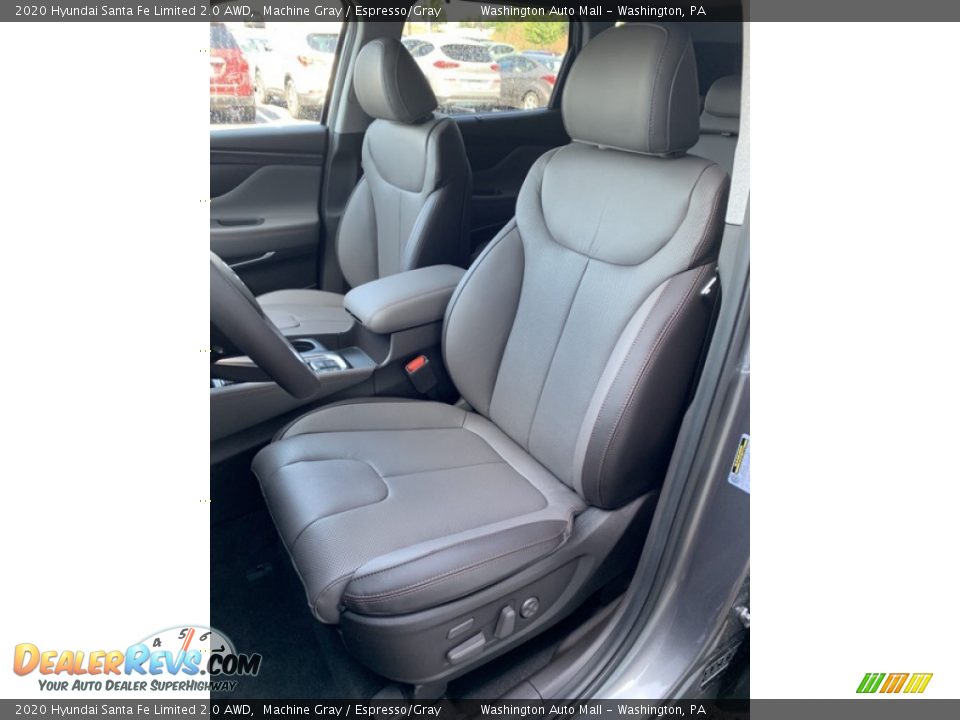 2020 Hyundai Santa Fe Limited 2.0 AWD Machine Gray / Espresso/Gray Photo #15