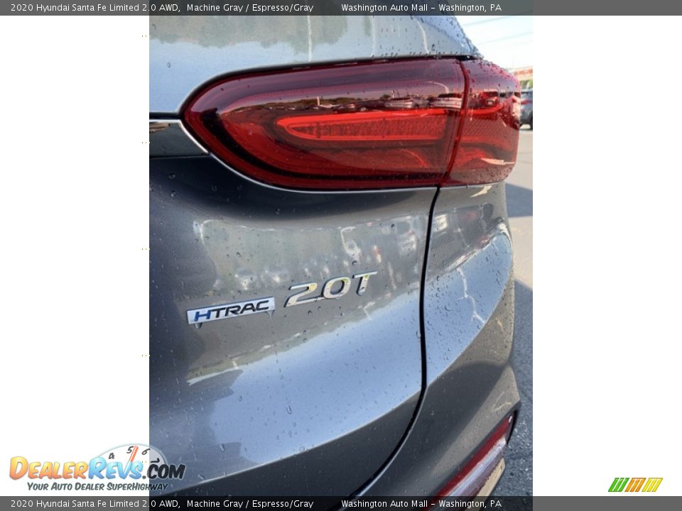 2020 Hyundai Santa Fe Limited 2.0 AWD Machine Gray / Espresso/Gray Photo #25