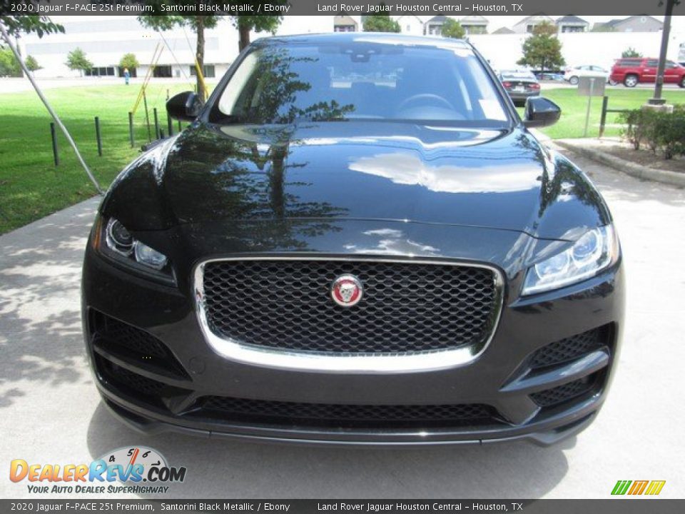 2020 Jaguar F-PACE 25t Premium Santorini Black Metallic / Ebony Photo #9