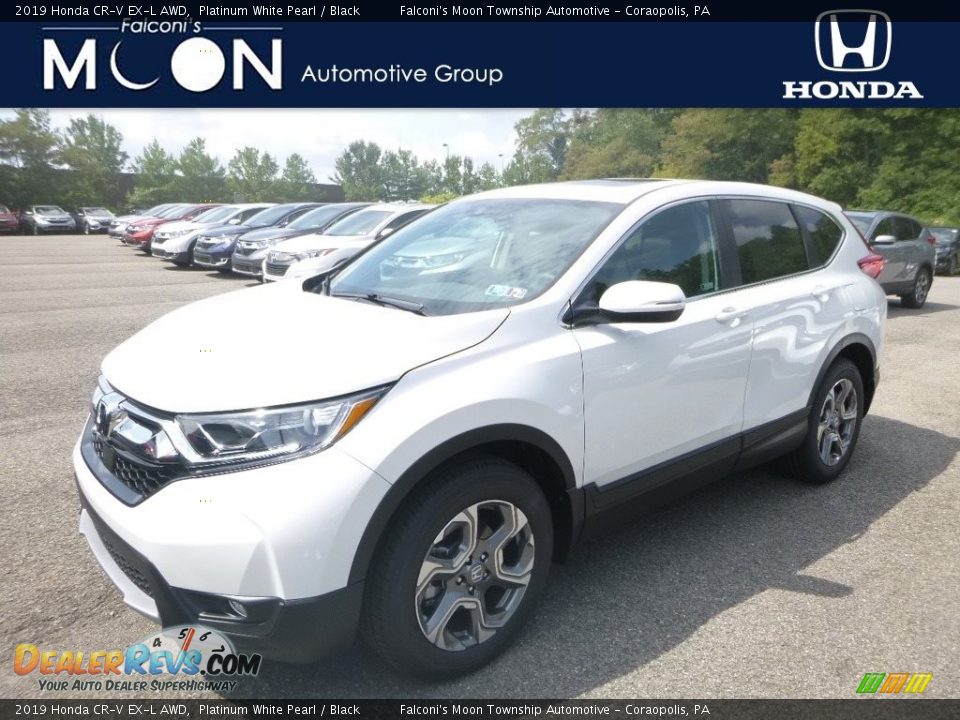 2019 Honda CR-V EX-L AWD Platinum White Pearl / Black Photo #1