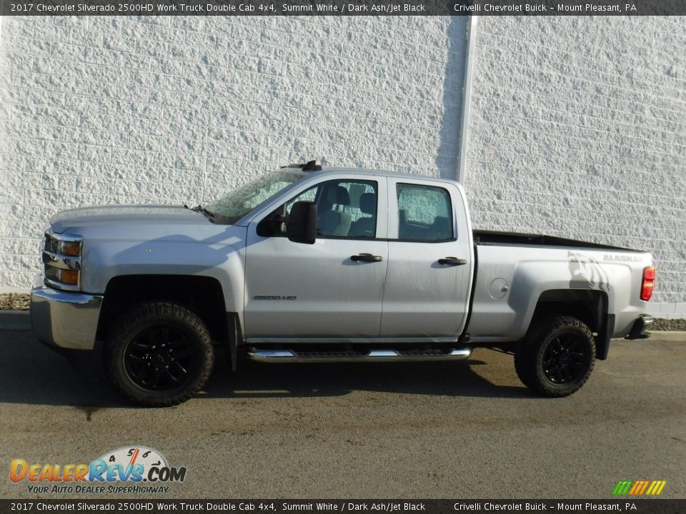 2017 Chevrolet Silverado 2500HD Work Truck Double Cab 4x4 Summit White / Dark Ash/Jet Black Photo #2